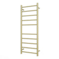 Radiant Heated Round Towel Ladder 430x1100mm, Light Gold image
