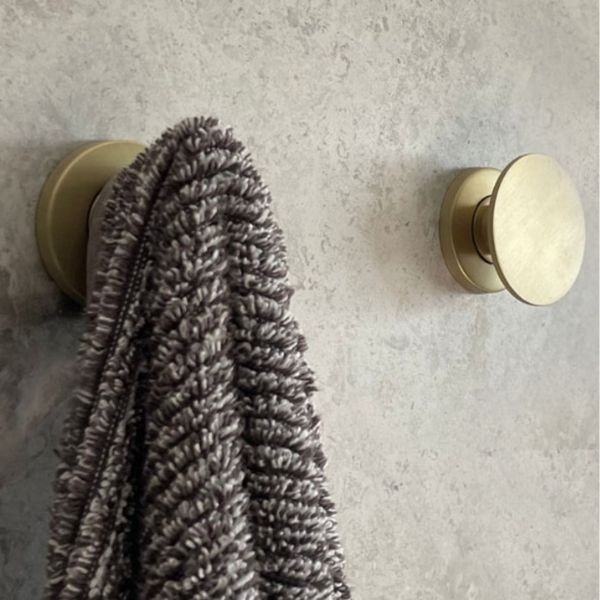 Master Rail 60mm Disk Hook - Brushed Gold