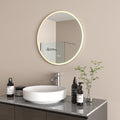 Radiant AURA Brushed Nickel - OLËK - 600mm LED Mirror image