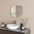 Radiant AURA Brushed Bronze - OLËK - 600mm LED Mirror image