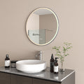 Radiant AURA Gun Metal - OLËK - 600mm LED Mirror image