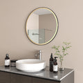 Radiant AURA Matt Black - OLËK - 600mm LED Mirror image