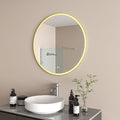 Radiant AURA Light Gold - OLËK - 800mm LED Mirror image