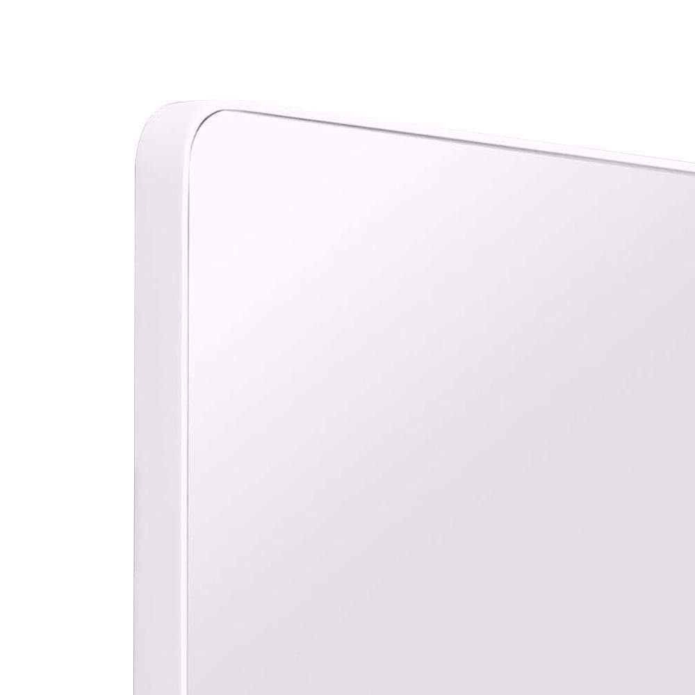 Mirrors Bright White Flynn Curve Leaner Mirror