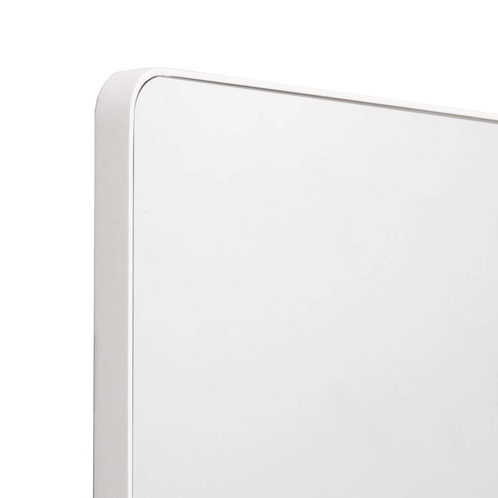 Mirrors White Flynn Curve Leaner Mirror