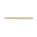 Radiant Non-Heated Single Round Towel Bar 650mm, Light Gold image