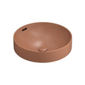 Seima Obello 371 Ceramic Semi Inset Basin - Terracotta Silk Matte