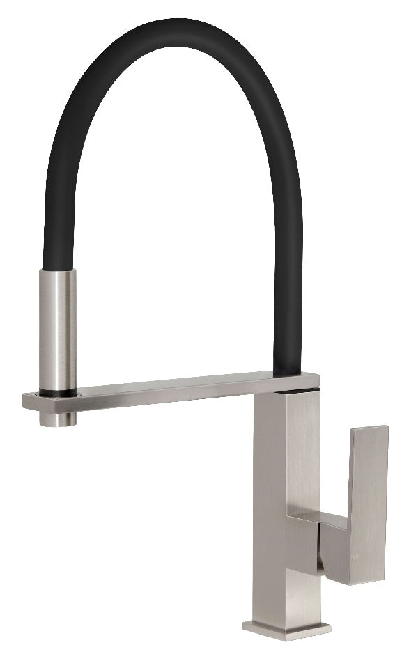 Phoenix Vezz Flexible Hose Sink Mixer - Brushed Nickel