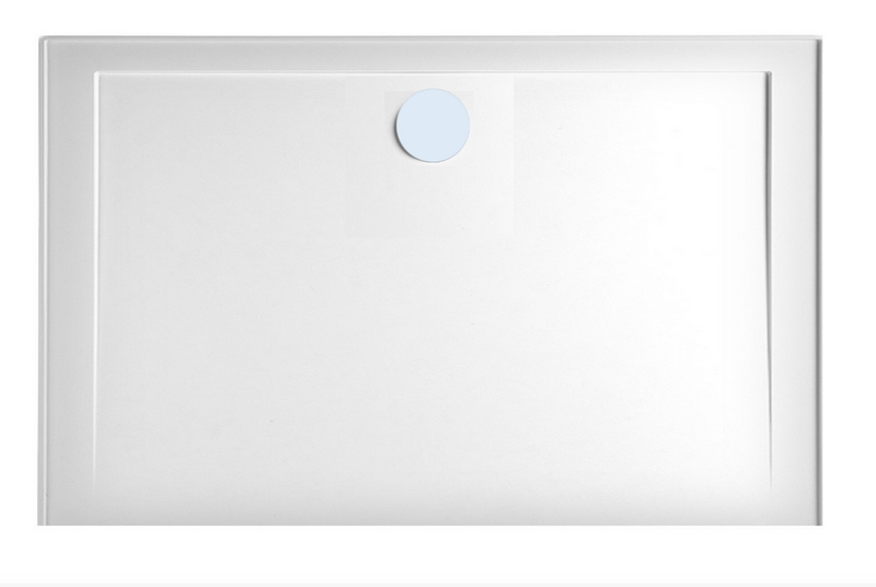 SMC 1200X900 Showerbase White Rear Outlet