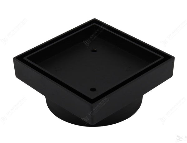 Art Aust Bermuda Square Smart Tile 100mm Waste, Matte Black