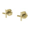 Phoenix Vivid Slimline Plus Wall Top Assemblies 15mm Extended Spindles - Brushed Gold
