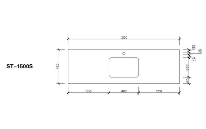 Aulic Max 1500mm Floorstanding Vanity Unit, Ceramic or Stone Top