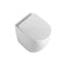 Haze Rimless Wall Faced Pan and Seat - White