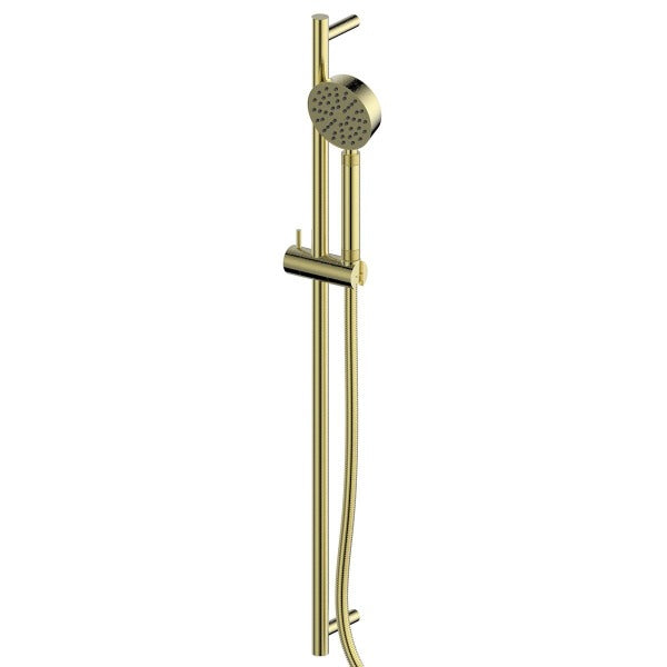 1830006 Textura Rail Shower Brushed Brass