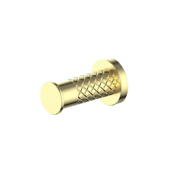 183096 Textura Robe Hook Brushed Brass