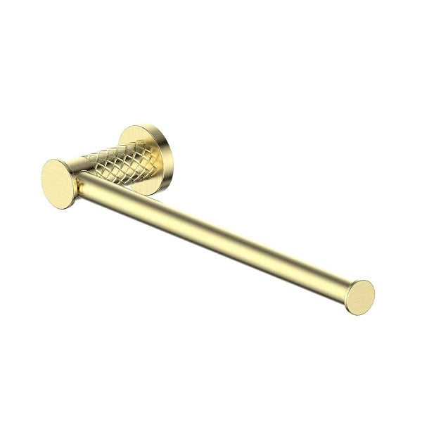 183106 Textura Towel Holder Brushed Brass