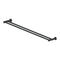 183157 Textura Double Towel Rail Matte Black