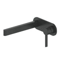 Greens Glint Wall Basin Mixer w/ Backplate - Matte Black