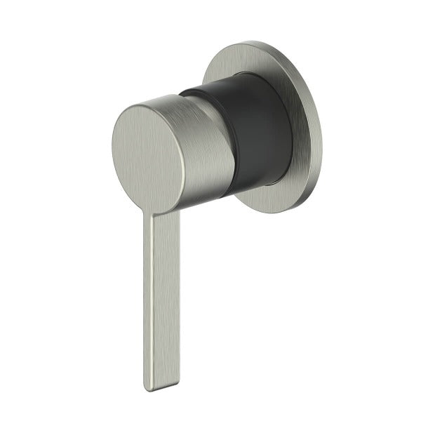 Greens Glint Shower Mixer Brushed Nickel / Matte Black