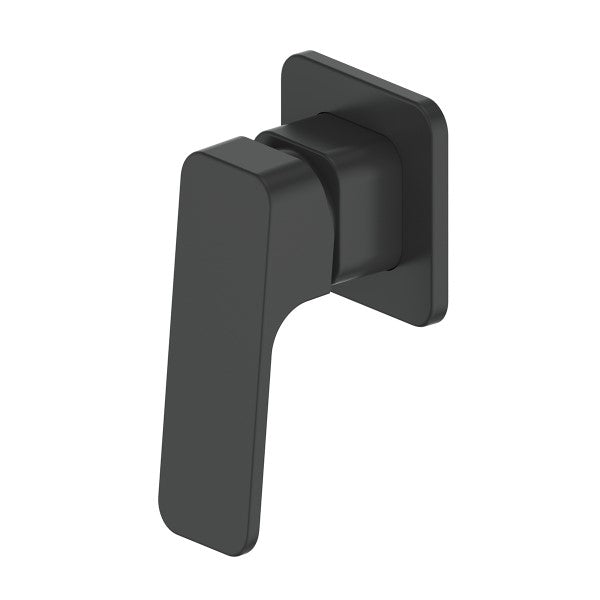 Greens Swept Shower Mixer Trim Set - Matte Black