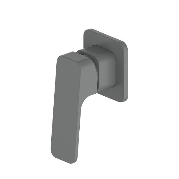 Greens Swept Shower Mixer Trim Set - Gunmetal Grey