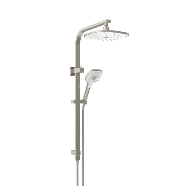 Greens Corban Combination Twin Rail Shower - Brushed Nickel