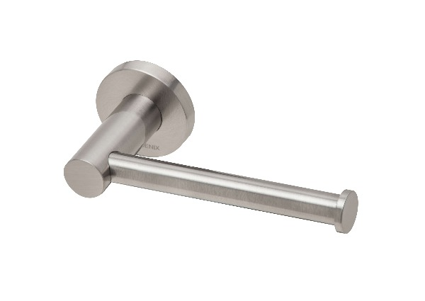 Radii Toilet Roll Holder Round Plate - Brushed Nickel