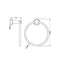 Nero New Dolce Towel Ring - Matte Black / NR2080MB