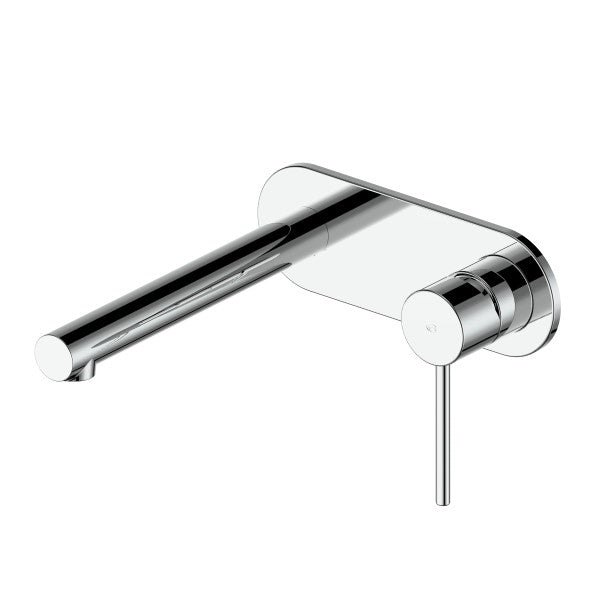 Greens Maci Wall Basin Mixer Set with Faceplate - Chrome