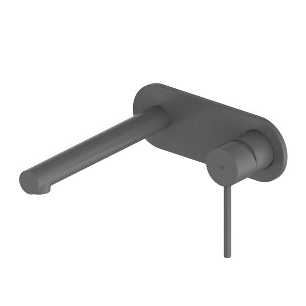 Greens Maci Wall Basin Mixer Set with Faceplate - Gunmetal