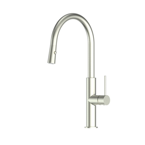 Greens Mika Pull Down Sink Mixer - Brushed Nickel