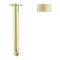 Nero Opal Progressive Wall Basin Mixer Set, 185mm Spout - Brushed Gold / NR252007a185BG