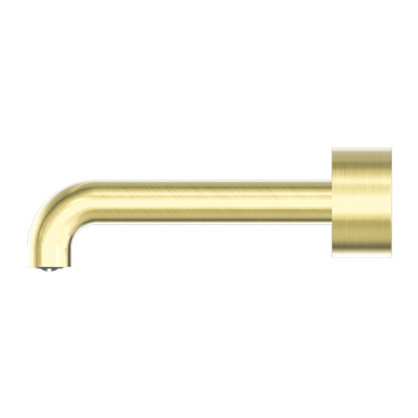 Nero Kara Progressive Wall Basin Set, 185mm Spout - Brushed Gold / NR271907aBG
