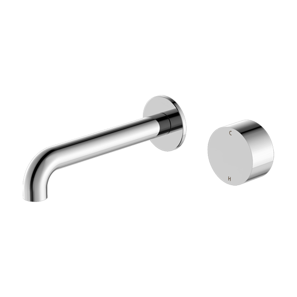 Nero Kara Progressive Wall Basin Set, 185mm Spout - Chrome / NR271907aCH