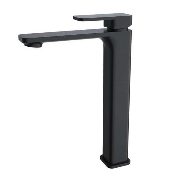 Hamel Tall Vessel Basin Mixer, Matte Black
