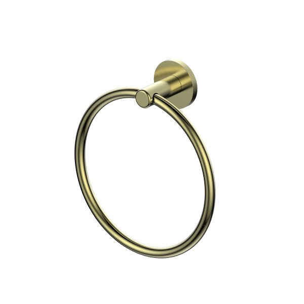 Greens Astro II Towel Ring - Brushed Brass