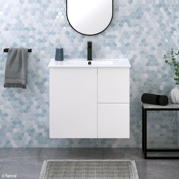 Fienza Siska Slim 750mm Wall Hung Vanity, 1th