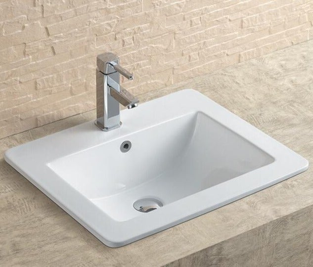 Cannes 550mm Vanity Basin 1th White