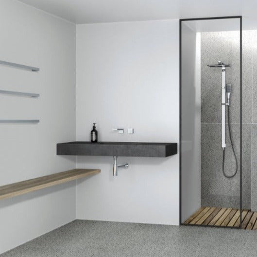 Gloss Single Towel Rail 800mm - Chrome