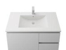 Manhattan Classic 1500mm Wall Hung Vanity with Single Bowl, Moulded Top