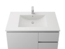 Manhattan 1200mm Floor Standing Vanity with Moulded Top, Single or Double Bowl