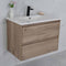 Aulic Max 750mm Wall Hung Vanity Unit, Ceramic or Stone Top