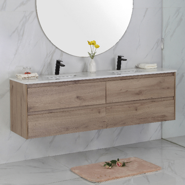 Aulic Max 1500mm Wall Hung Vanity Unit, Ceramic or Stone Top