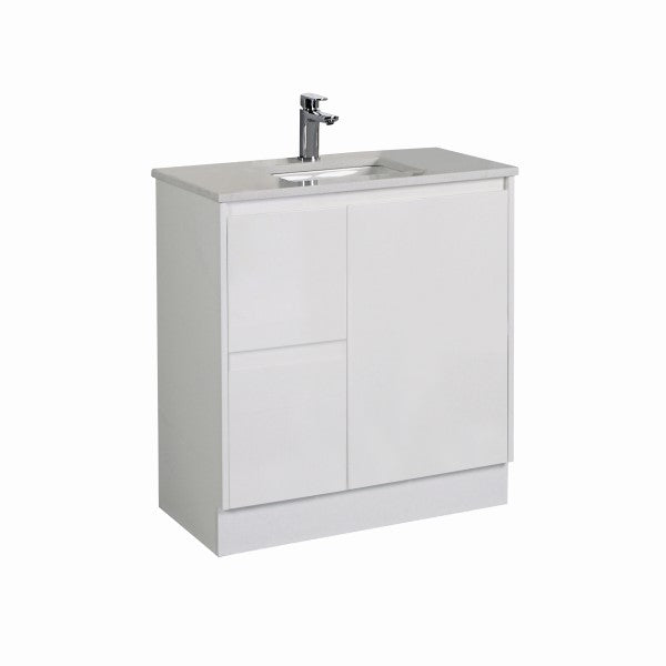 Aulic Alice Floorstanding 750mm Vanity Unit, Stone Top & Undercounter Basin