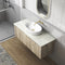 Aulic Cadel Pill Basin with V Groove 500mm x 320mm - Matte White
