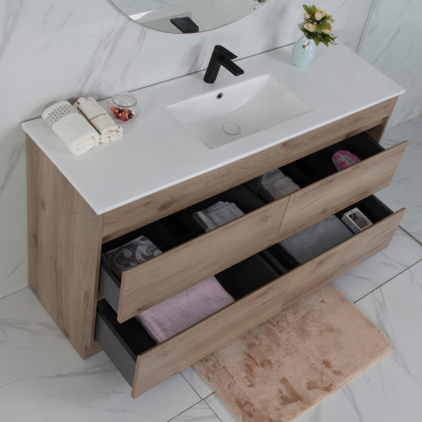 Aulic Max 1500mm Floorstanding Vanity Unit, Ceramic or Stone Top