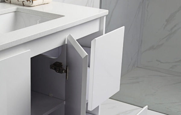 Aulic Alice Wall Hung Vanity 900mm, Ceramic Top 1th