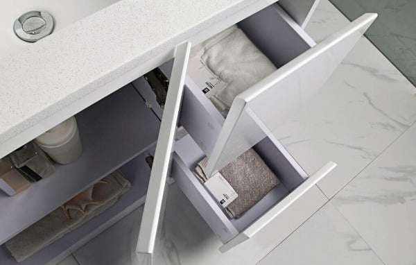 Aulic Alice Wall Hung Vanity 750mm, Stone Top with Undercounter Basin