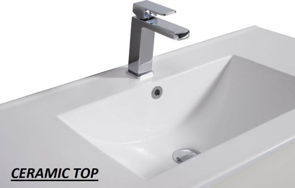 Aulic Max 750mm Floorstanding Vanity Unit, Ceramic or Stone Top