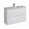 Aulic Leona Wall Hung 600mm Vanity Unit, Stone Top with Undermount Basin